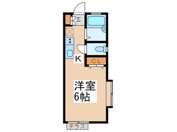 第４五月ハイツＢの物件間取画像